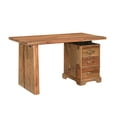 thumbnail image 2 of Taran Designs Darcy 3-drawer Live Edge Solid Wood Writing Desk in Brown, 2 of 12