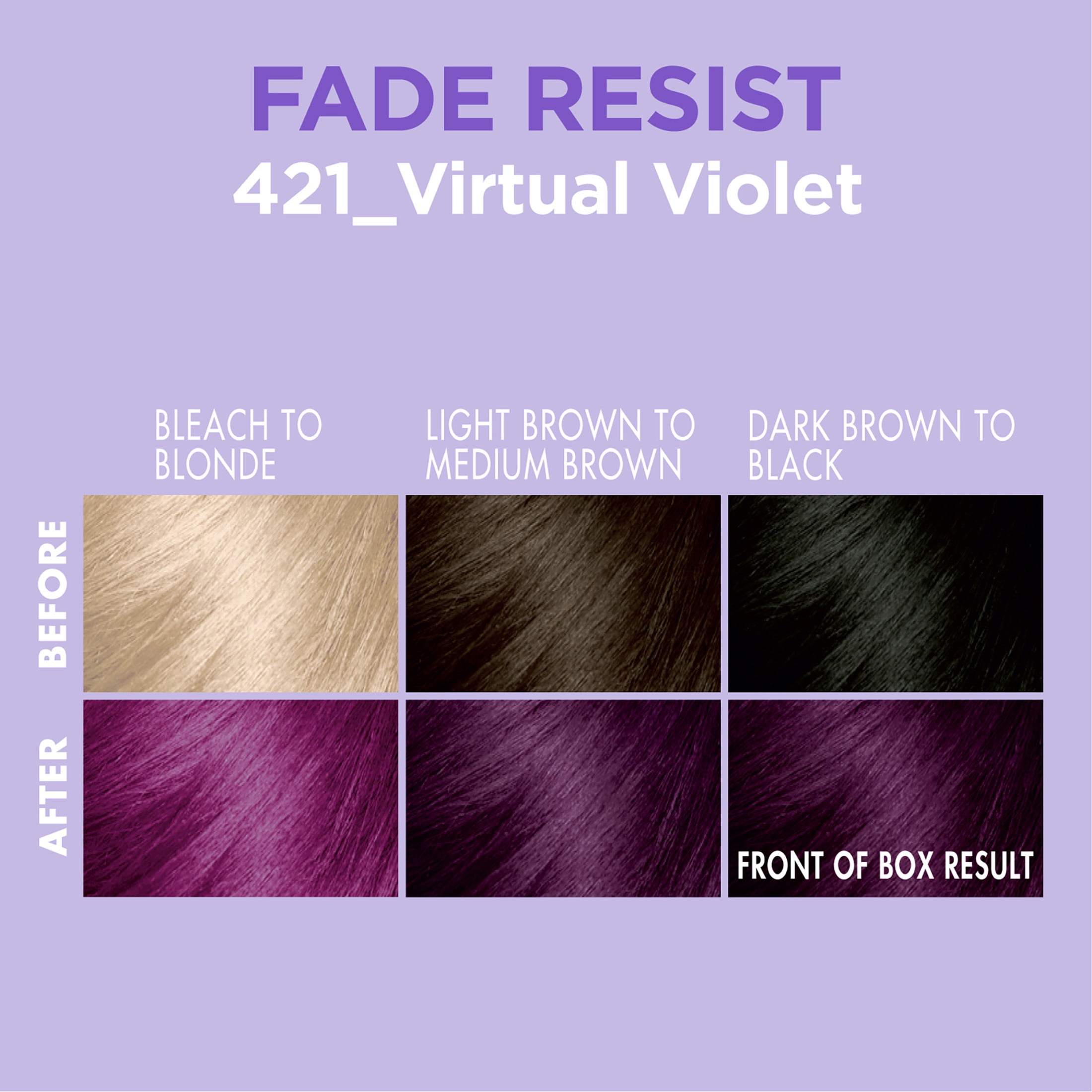 Softsheen-Carson Dark and Lovely SSC D&L Fade Resist Viral Violet, Virtual Violet, 1 kit