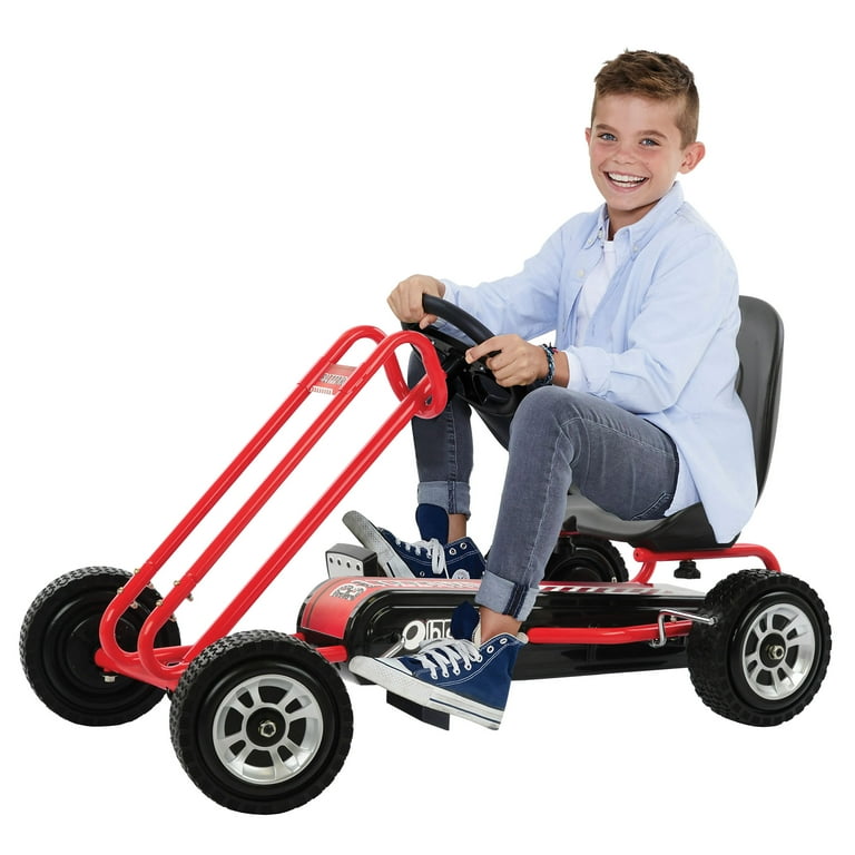 ペダルカーHauc Lightning Pedal Go-Kart ドイツ車？ Amazon.com: hauck Kids Pedal Go Kart, 4 Wheel Bike Cart