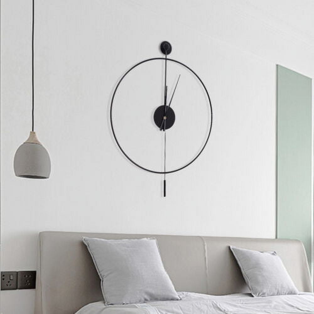 20 Classical Wall Clock Large Decorative Modern Clock with Pendulum Non Ticking