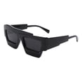 thumbnail image 2 of Unisex Fashion Sunglasses Unique Asymmetric Rectangular Shape UV400 Black, 2 of 4