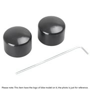 BFY for Harley Touring Road King Electra Glide Front Axle Nut Covers Bolt Cap Black