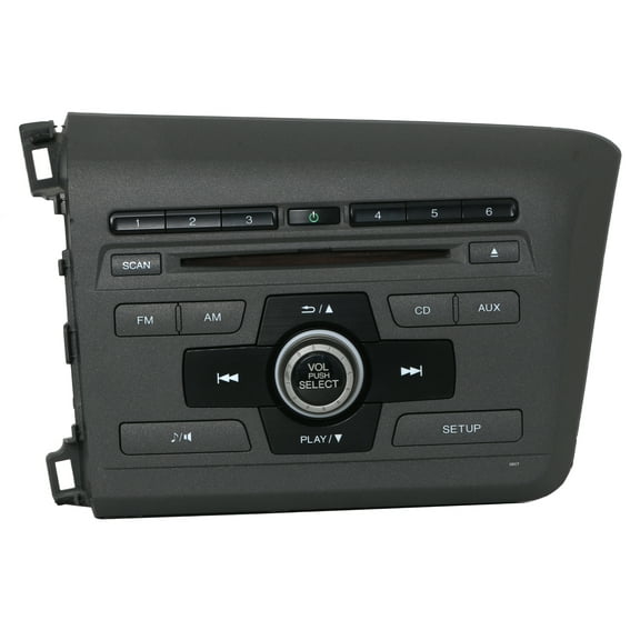 Restored Honda Civic 2012 Radio AM FM CD Player 39100-TS8-A313-M1 Face 2BC7 (Refurbished)
