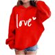 thumbnail image 1 of Sudadera con capucha y estampado de corazón de San Valentín, sudadera de manga larga para niños y niñas, chaqueta para niñas de talla mediana y grande., 1 of 7