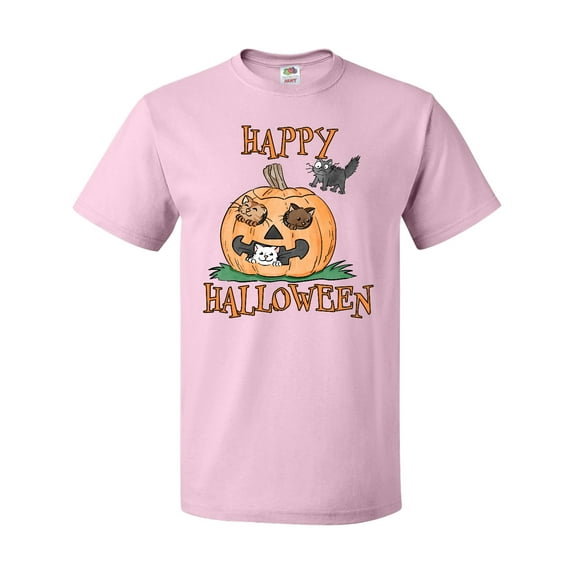 Inktastic Happy Halloween Kittens in a Pumpkin T-Shirt