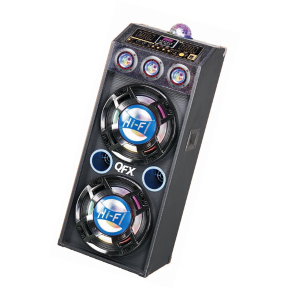 QFX SBX412207BTBL Bluetooth Speaker with BuiltIn Amplifier, Blue