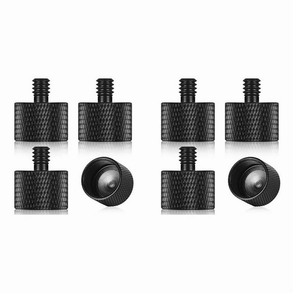 8x Mic Stand Adapter 5/8 Female to 1/4 Male for Camera Mount Tripod Thread Adapter Conversion Connector Screw Adapter
