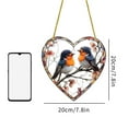 thumbnail image 3 of Valentine's Day Two Little Birds Acrylic Pendant 2D Flat Garden Party Decoration Supplies For Seasonal Celebration, 3 of 8