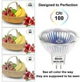 thumbnail image 6 of Sinvic 6 Pcs MR16(GU5.3) 20W Halogen Track Light Bulbs , 12V MR16 Base, Dimmable 2800K Warm White, 6 of 8