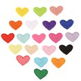 thumbnail image 1 of 40 parches con forma de corazón, apliques bordados, parches creativos de reparación de costura, 1 of 6