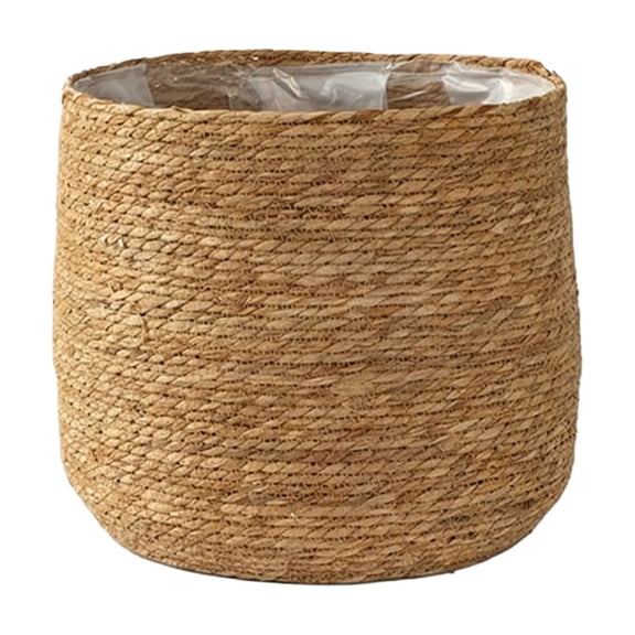 Gaukiv Natural Woven Vine Plant Pot Cover Rattan Flower Basket Floor Ornament for Indoor Living Room Decor