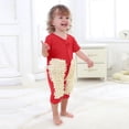 thumbnail image 1 of Price Drop Items Baby Mop Floor Cleaning Onesie Toddler Girl Infant Jumpsuit Short-Sleeved Onesie For A Crawling Baby, 1 of 4
