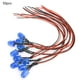 thumbnail image 1 of 50 cuentas LED cromáticas de 12 V, 0,06 W y 10 mm con cable de 20 cm y calibre 26 AWG para accesorios industriales (azul y azul), 1 of 9