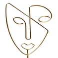 thumbnail image 3 of Abbracc Decorative Figure Face Abstract Character Sculpture, Human Face Statue Art Decor Gold, 3 of 9