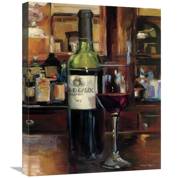 Global Gallery's 'A Reflection of Wine III' By Marilyn Hageman Stretched Canvas Wall Art