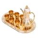 thumbnail image 5 of Juego De Cafetera De Metal, Juego De Cafetera De Metal Retro Con Bandeja, Kit De Olla De Vino De aleación De Zinc Impermeable Vintage Para Fiesta, Reunión, Cena De Boda, 5 of 8