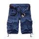 thumbnail image 3 of Pantalones cortos de camuflaje de verano para hombre, 100 % algodón, multibolsillos, estilo capri, 3 of 5