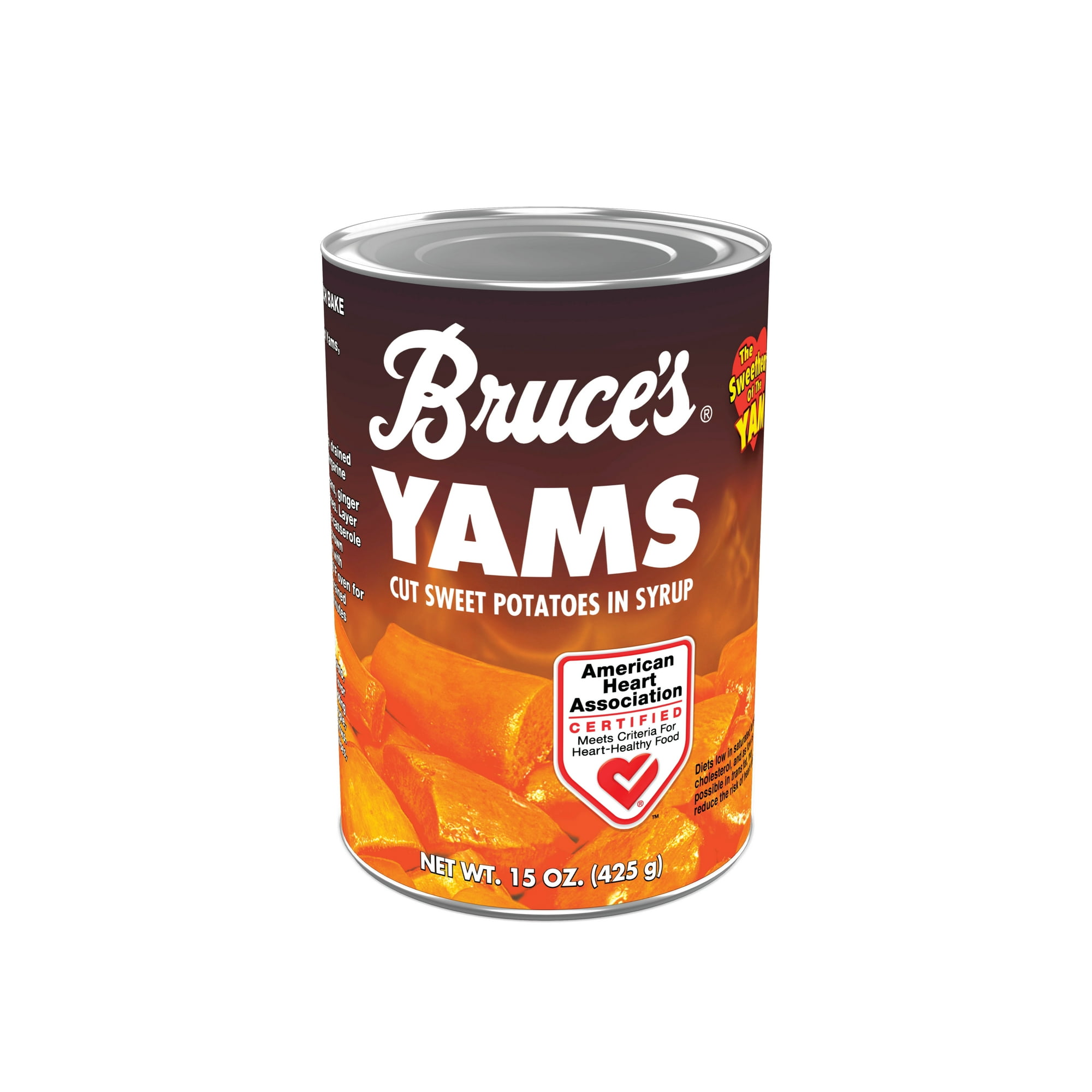 Bruce's Canned Yams Cut Sweet Potatoes in Syrup, 15 oz , Can