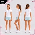 thumbnail image 2 of RBX Girls Athletic Shorts Breathable Performance Double Mesh Gym Running Dolphin Shorts, 2 of 7
