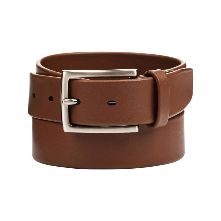 Mocha Italian Pebble Grain Belt Mens Leather Belts Roger