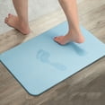 thumbnail image 3 of Kearding Alfombrilla de tierra de diatomeas impermeable y de secado rápido: experimente los beneficios de la impermeabilidad y la rapidez Juegos de accesorios de baño blanco, 3 of 6