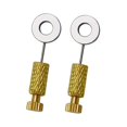 thumbnail image 2 of Abbracc 2Pcs DIY Leather Located Needles Durable Brass Practical Leather Stitching Tools 6 to 12mm, 2 of 9