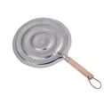 thumbnail image 4 of Sonceds Round Heat Diffuser with Wooden Handle Coffee Milk Cookware Metal Simmer Ring Kitchen Tool, 4 of 10