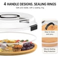 thumbnail image 3 of Charcuterie Board with Clear Lid, Picnic Portable Cheese Board Charcuterie Boxes, Meat Fruit Serving Tray Platter, House Warming Gifts New Home, Gifts for Women (White, 5 Compartments), 3 of 4