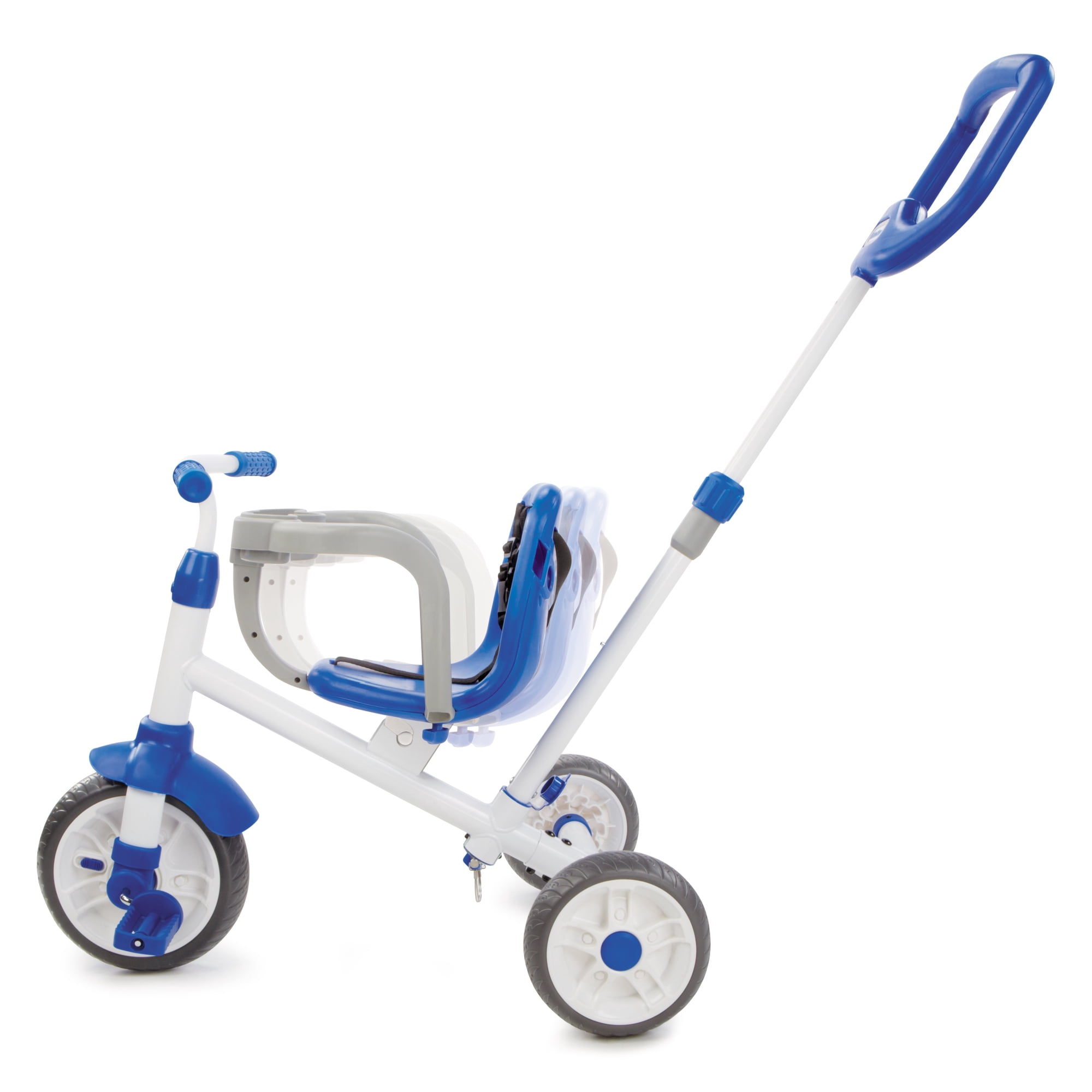 Little Tikes Ride 'N Learn 3-in-1 Blue Trike, Convertible Tricycle Toddlers with Three Stages of Growth, Kids Boys Girls 9 Months to 3 Years