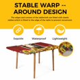 thumbnail image 4 of Sheep Sunflower Table Cloths for 5 Foot Rectangle Tables, Country Red Farm Barn Spring Flowers Patio Waterproof Elastic Fitted Tablecloths, Washable Rectangular Table Cover for Camping, 4 of 8