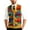 #02Orange, variant on Men's Checkered Sleeveless Knit Cardigan Vest, V-Neck Button Front for Layering Coffee 3XL