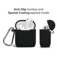 thumbnail image 3 of Janrevotw Airpods Case, Hard Shell Shockproof Earbud Protector With Keychain Kit For Apple Airpods 1 & 2 (Black), 3 of 6