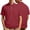 Wine, variant on Men's New Knit Stretch Casual Loose Zip-Front Short-Sleeve Shirt Soft Comfortable Fabric Spring & Summer Daily Wear Tops,Wine,XXXL