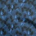 thumbnail image 1 of oneOone Cotton Silk Teal Blue Fabric Tropical & Bird Craft Projects Decor Fabric Printed By The Yard 42 Inch Wide, 1 of 5