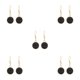 thumbnail image 3 of Sonducket 1 par de pendientes colgantes chapados en Drusy, accesorios de joyería colgantes redondos, suministro a juego de ropa, regalos Type2 NO2, 3 of 6