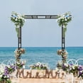 thumbnail image 6 of Olurrisa Metal Garden Arch Trellis 78" Tall Outdoor Iron Plant Support - Heavy Duty Rust-Resistant Structure for Roses, Vines & Climbing Plants, 6 of 9