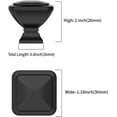 thumbnail image 3 of czcpp-10 Pack Matte Black Cabinet Knobs Black Drawer Knobs Kitchen Cabinet Knobs Square Cabinet Knob Knobs for Cabinets and Drawers Cabinet Knobs and Pulls Black Dresser Knobs, 3 of 4