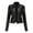 Black coats for women, variant on Usmixi Leather Coats for Women Womens Bomber Jackets Fashion Stand Neck Open Front Zipper Leather Coats Winter Long Sleeve Pocket Plus Size Solid Lightweight Faux Fur Jackets