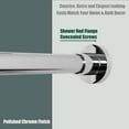 thumbnail image 3 of Heavy Duty Shower Rod, Adjustable Shower Curtain Rod, Expandable 47-84 Inch, Permanent Mount Shower Rod, Never Rust Stainless Steel For Window Curtain and Closet, Chrome Plated, 3 of 7