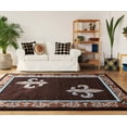 thumbnail image 2 of United Weavers Bristol Area Rug 2050 11250 Lilium Brown Curves Flur De Lis 7' 10 x 7' 10" Rectangle, 2 of 3