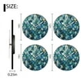 thumbnail image 2 of Non-Ticking Silent Wall Clocks Personalized Analog Round Clock Battery Operated Clocks Decorative for Kitchen,Office-Mermaid Scales With Unique Color(14inch), 2 of 4