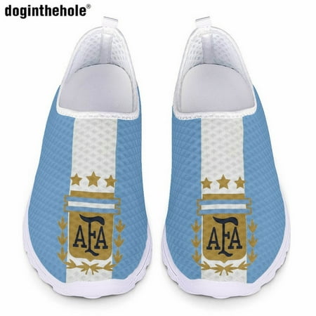 

Ladies Fashion Casual Shoes Argentina Flag Design Flat Shoes for Women Summer Breathable Outdoor Sports Mesh Shoes