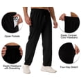 thumbnail image 5 of Weilanxin Men's Lightweight Sweatpants with Zipper Pockets Cool-Touch Athletic Pants for Men Gym Pants for Workout,Jogging,Running, 5 of 10
