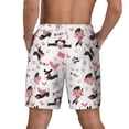 thumbnail image 2 of Lsque Mens Swim Trunks Dachshund Dog Puppy Pattern - Bathing Suit Compression Liner - Beach Swim Shorts Swimwear - (S-3XL) - Stretch Quick Dry -3X-Large, 2 of 9
