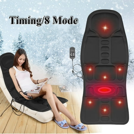 Lumbar Massage Cushion - Memory Foam Lumbar Support Massage Cushion with Heat