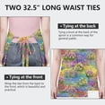 thumbnail image 6 of Pioneer Flower Floral Print Pattern Apron for Women and Men, Cotton Linen Waterproof with Pockets, Adjustable, 33x27 Inch for Kitchen, Gardening, BBQ, Salon, 6 of 6