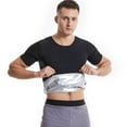 thumbnail image 6 of Fgnfyis Sauna Shirt for Men Short Sleeve Sauna Suit for Men Sweat Body Shaper Sauna Vest for Men Gym Exercise Sauna Top Tops for Men Trendy Silver XXXXL, 6 of 8