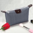 thumbnail image 3 of Bolsas de cosméticos con rayas de nailon paquete de maquillaje plegable con forma de bola de masa hervida para mujeres y niñas Sywqhk Cuidado Belleza, 3 of 6
