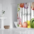 thumbnail image 3 of Hello Pumpkin Fall Shower Curtains,Reusable Bath Curtain with Hooks Basic Polyester Fabric Bathroom Curtains for Bathroom Bathtub Autumn Holiday, 3 of 5