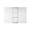 ROSA20*36-LR+RS12*36+ROSA20*36-LR, variant on ANGELES HOME 24" x 36" Bathroom Medicine Cabinet with Tri-View Mirror, Aluminum Mirror Medicine Cabinet with Open Shelf Set, Surface Mount or Recessed